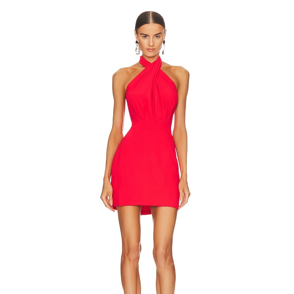XRevolve Mezcal  Red Halter Dress- M Amanda Uprichard